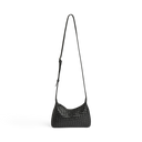 Markberg Avenya Crossbody Taske Sort Flettet Læder