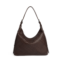 Markberg Tribeca Taske Dark Brown Flettet Læder