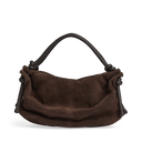 Markberg Zahara Håndtaske Dark Brown Suede