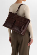 Markberg Kelsey Croco Dark Brown Vintage