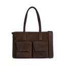 Markberg Kelsey Arbejdstaske Dark Brown Suede