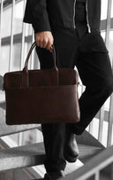 GrantMBG Laptop Bag - Dark Brown Vintage