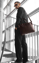 GrantMBG Laptop Bag - Dark Brown Vintage