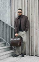 KingstonMBG Laptop Bag - Dark Brown Vintage
