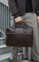 KingstonMBG Laptop Bag - Dark Brown Vintage