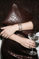 Markberg Ila Clutch Brown Croco