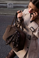 Markberg Edena Work Bag Brown Suede
