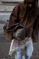 Markberg Laurine Shopper Espresso Brown Soft Vintage Læder