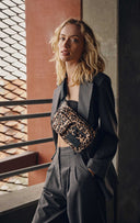 DarlaMBG Leopard Bum Bag, Monochrome