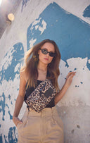 DarlaMBG Leopard Bum Bag, Monochrome