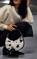 HeliaMBG Crossbody Bag, Cow Print