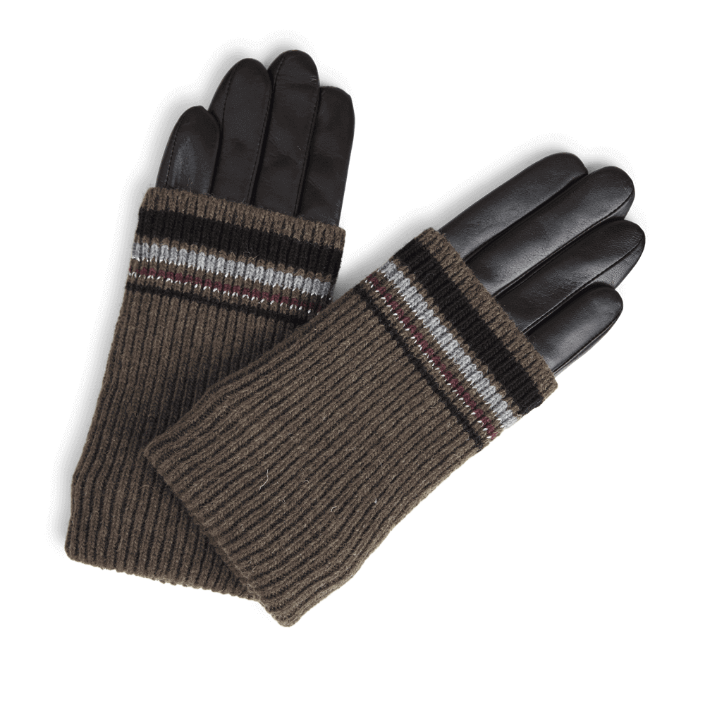 Black and Dark Brown
