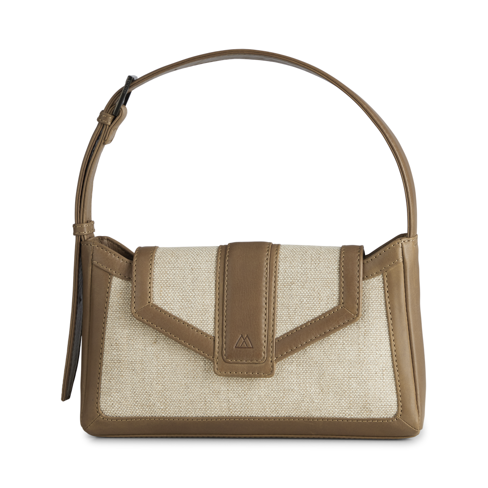 Caramel and Offwhite
