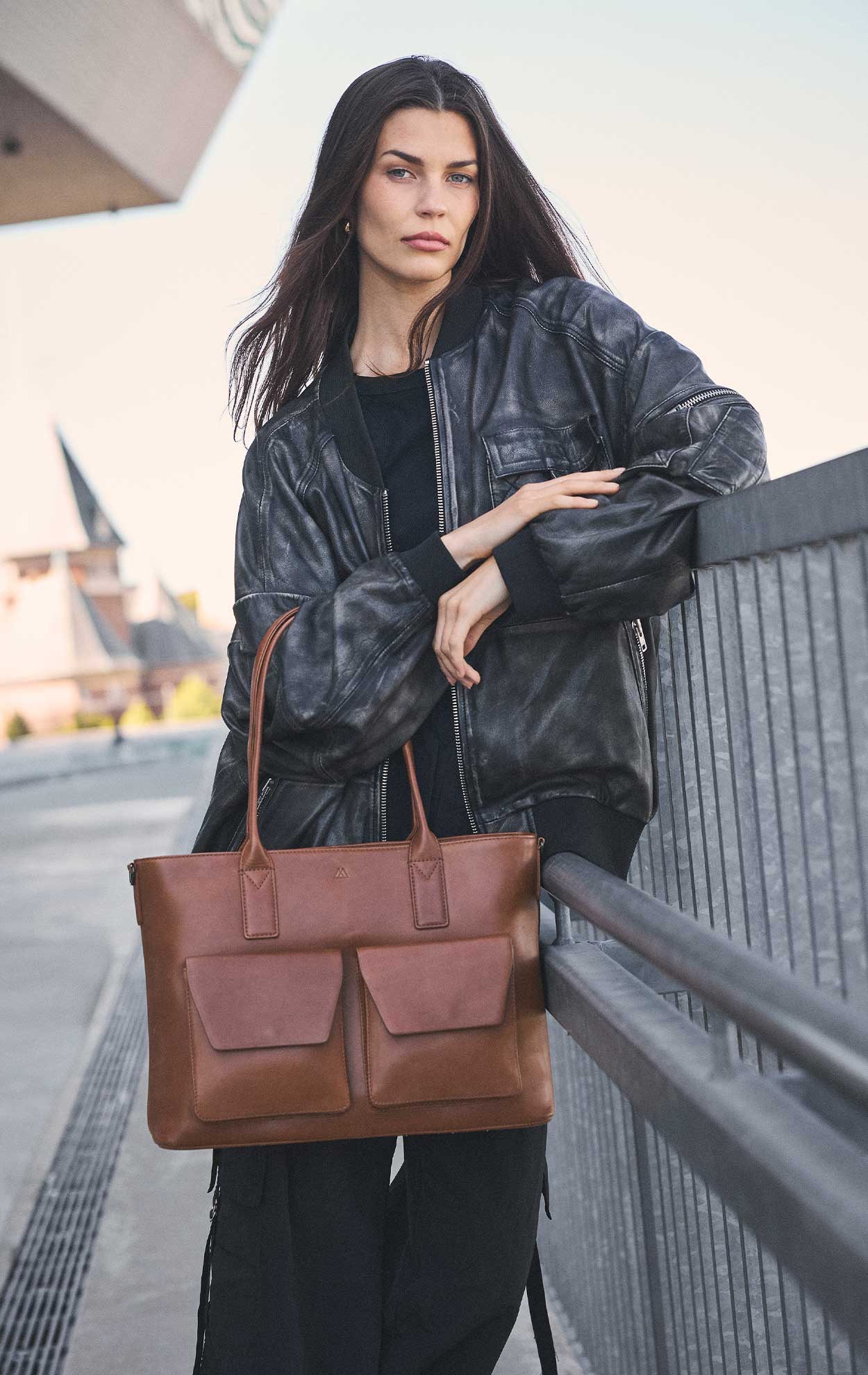 KelseyMBG Work bag in Antique leather - Markberg – Markberg.com