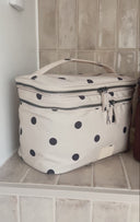 Markberg Treasure Toilettaske Polka Dots Dark Brown