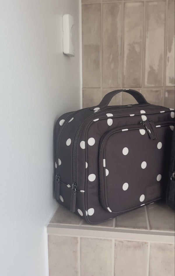 Markberg Guard Toilettaske Dark Brown Polka Dot