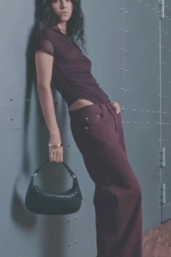 Markberg Style Video Mini Muse Weave Black Bag