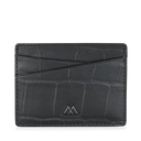 Frey Card Holder, Croco - Black