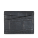 Frey Card Holder, Croco - Black